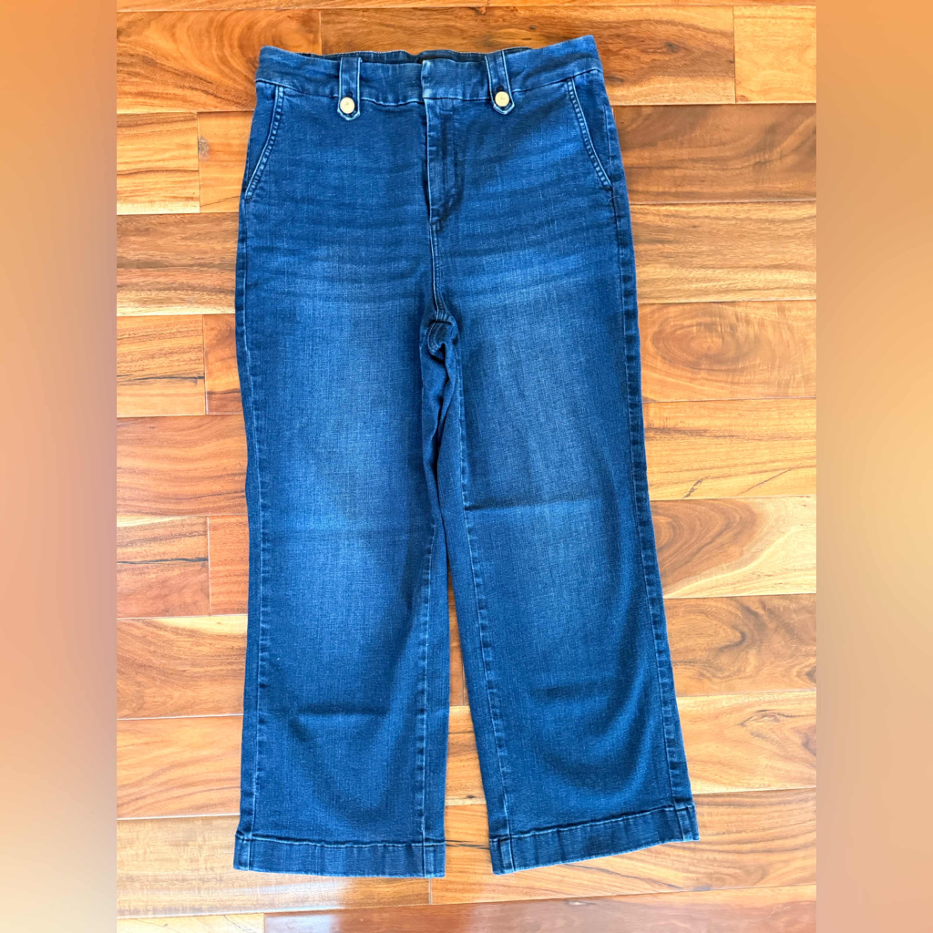 Talbots Indigo Denim Wide Leg Jeans
